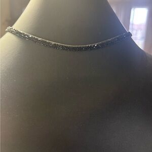Swarovski Elegant Black Crystal Choker Necklace
